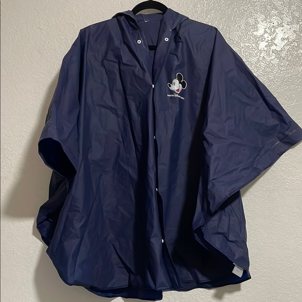 Navy Mickey Mouse Tokyo Rain Poncho